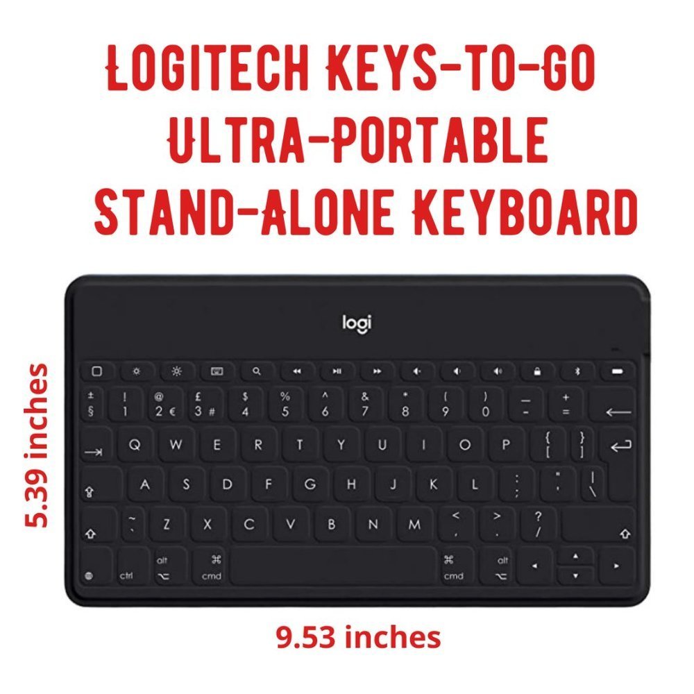 LOGITECH Keys-to-Go Ultra Portable Wireless Black Keyboard NWT